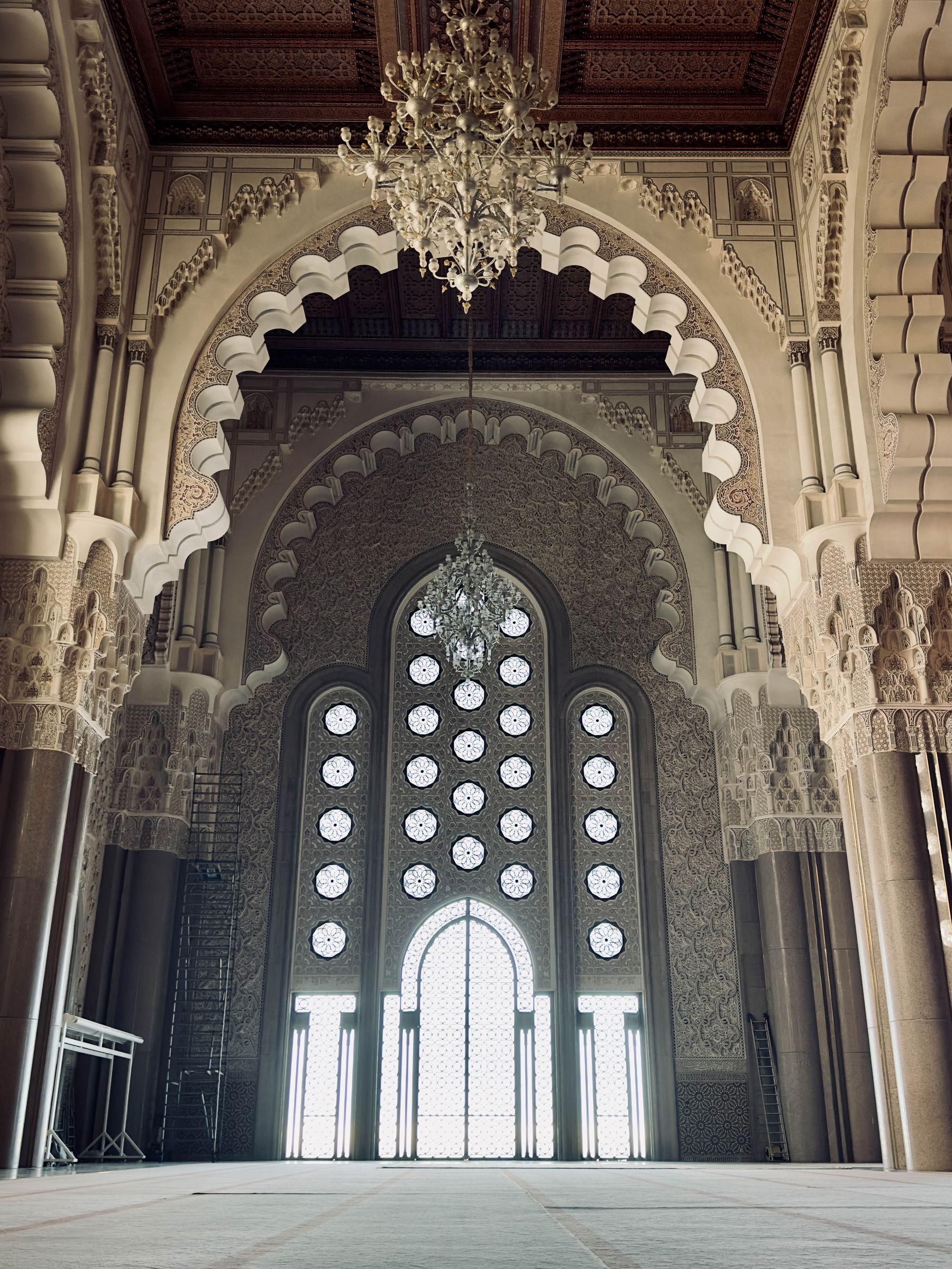 Arches of Hassan II Mosque 
